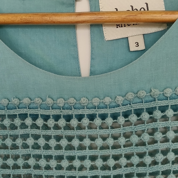 LEBEL RITU KUMAR Torqiouse Cotton Top - Picture 3 of 7